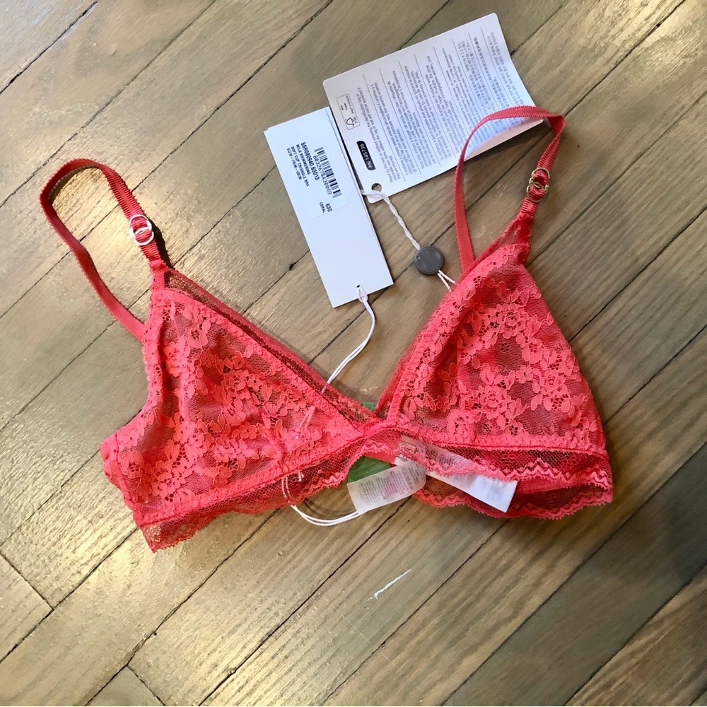 Stella McCartney bra in coral lace